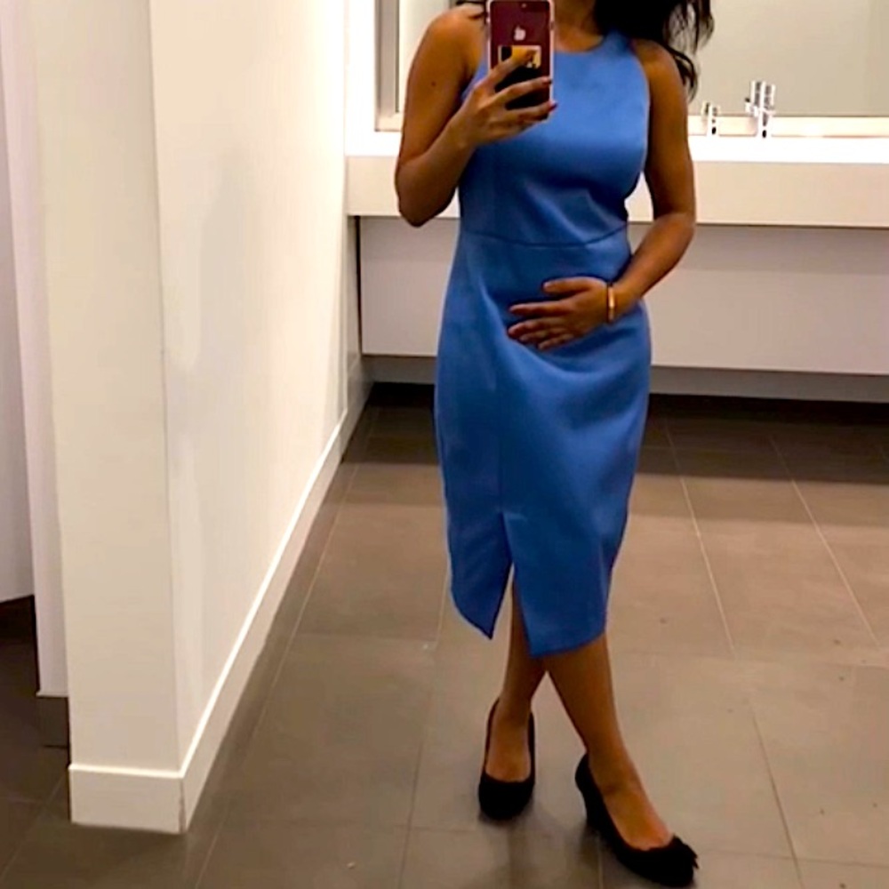 Banana Republic Periwinkle Racerback Scuba Dress - NWOT, size 0